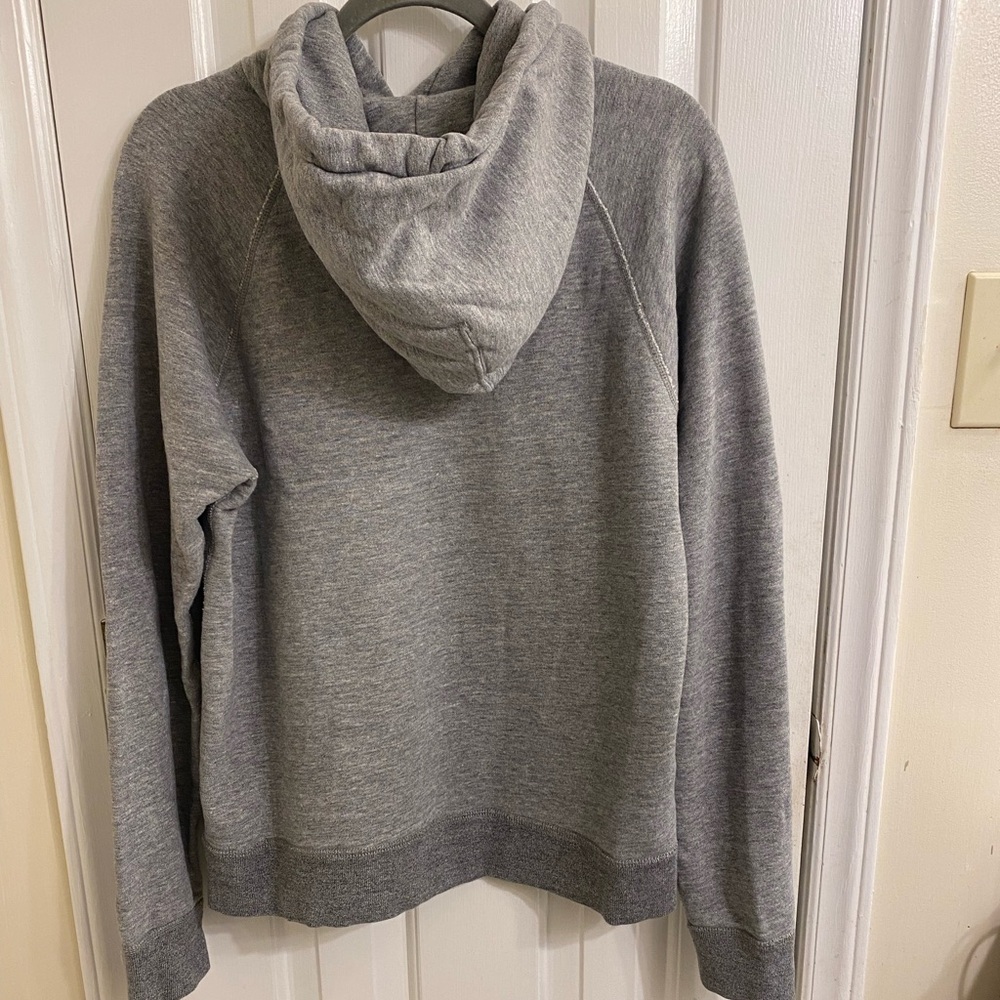 J.CREW VINTAGE FLEECE HOODED SWEATSHIRT SZ MEDIUM SOFT GRAY HOODIE THICK & WARM - Picture 6 of 15